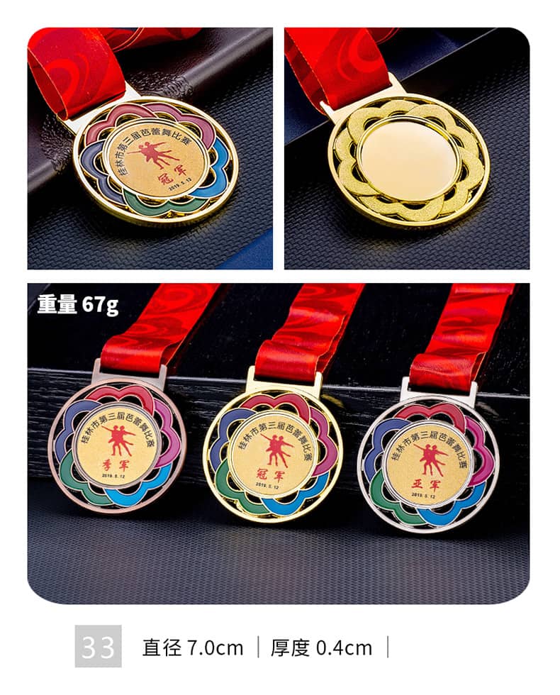 诺格精艺金银铜运动奖牌系列33-成都运动奖牌定制