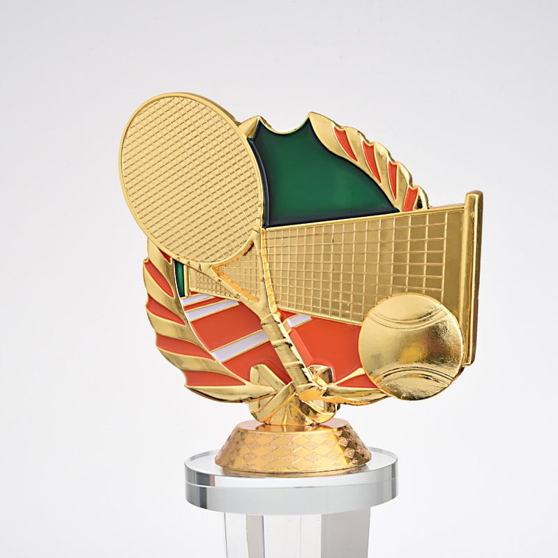 诺格精艺LGA125小金人羽毛球水晶奖杯材质细节-成都羽毛球奖杯定制