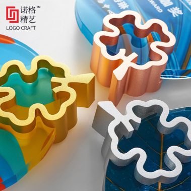 四叶草定制水晶彩印奖牌5