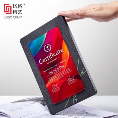 大理石水晶铝板奖牌15