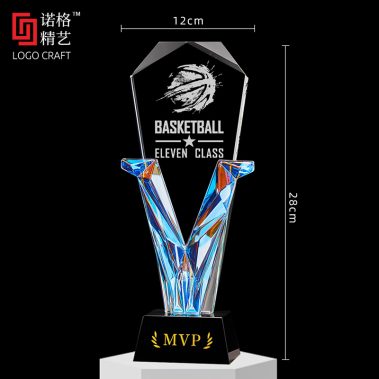 幻彩水晶定制奖杯系列二尺寸