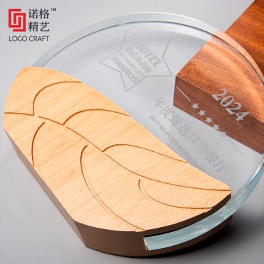 新款实木水晶奖牌11