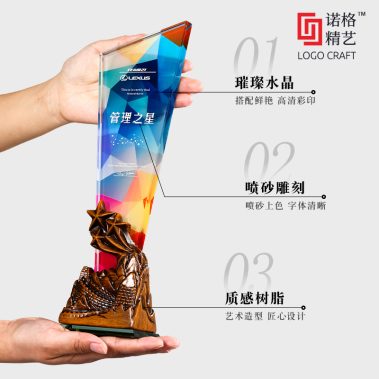 高端树脂水晶定制奖杯17