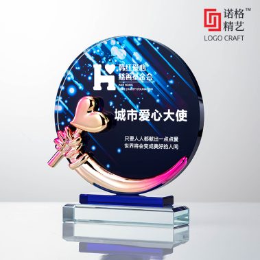 炫彩树脂水晶定制奖牌21