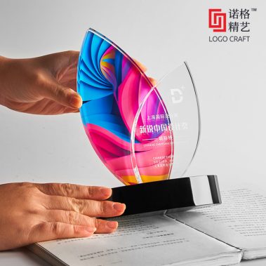 炫彩水晶彩印定制奖牌13