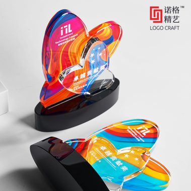 炫彩水晶彩印定制奖牌16