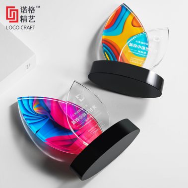 炫彩水晶彩印定制奖牌17