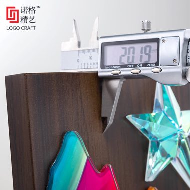 炫彩水晶胡桃木定制奖牌14