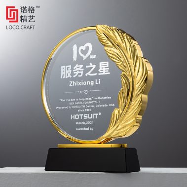 炫彩金属羽毛定制奖牌4