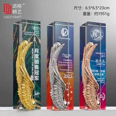 炫彩魔方定制金属水晶奖杯9