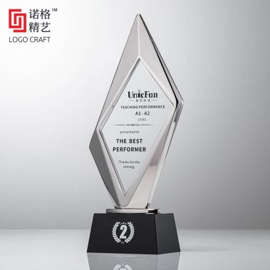 独树一帜金属水晶奖杯2