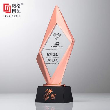 独树一帜金属水晶奖杯6