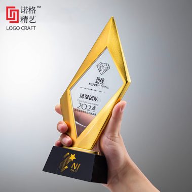 独树一帜金属水晶奖杯7