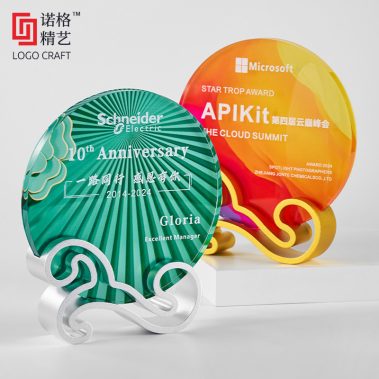 祥云定制水晶彩印奖牌11