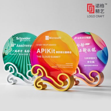 祥云定制水晶彩印奖牌12
