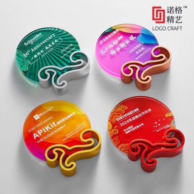 祥云定制水晶彩印奖牌6