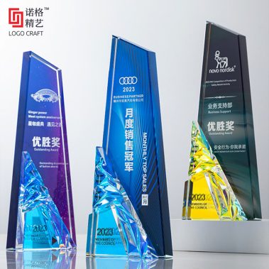 创意冰山水晶奖杯-1