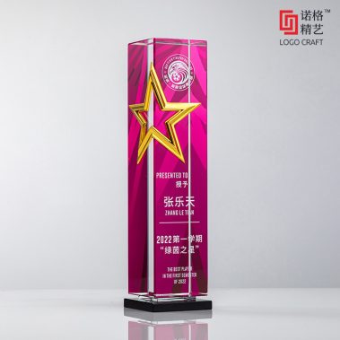 创意金属五星水晶奖杯-12
