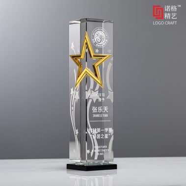 创意金属五星水晶奖杯-15
