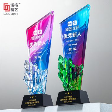 创新钻石水晶彩印奖杯-13