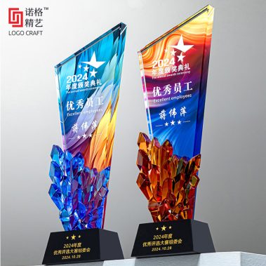 创新钻石水晶彩印奖杯-14
