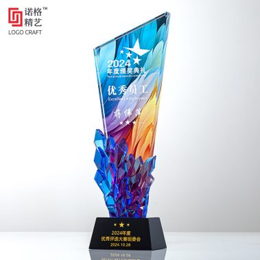 创新钻石水晶彩印奖杯-6