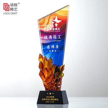 创新钻石水晶彩印奖杯-8
