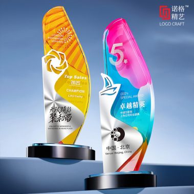 新款帆船铝材水晶奖杯-10