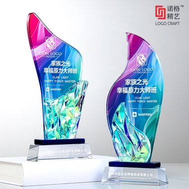 新款炫彩定制水晶奖杯-5