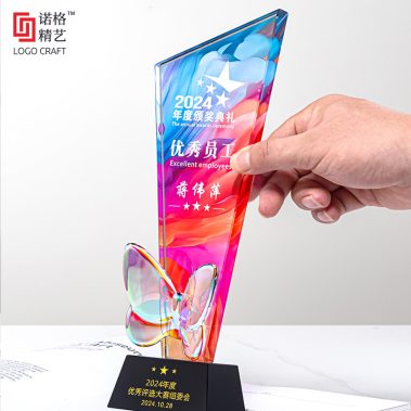 新款炫彩定制水晶奖杯-7