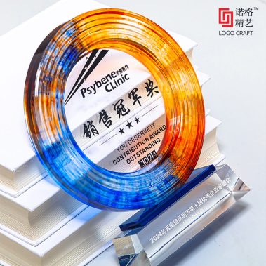 水琉璃定制鎏金奖牌-13