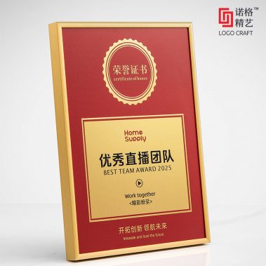 铝合金光油UV堆金奖牌-8