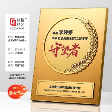 铝框压花丝绒奖牌系列3-尺寸1
