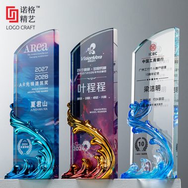 风生水起定制水晶奖杯-1