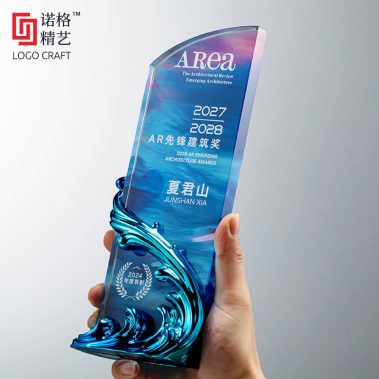 风生水起定制水晶奖杯-14