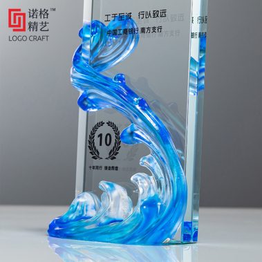 风生水起定制水晶奖杯-19
