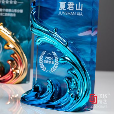 风生水起定制水晶奖杯-20