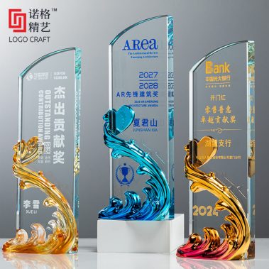 风生水起定制水晶奖杯-4